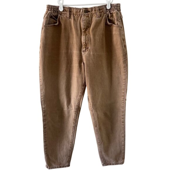 L.L. Bean Brown High Rise Jeans Relaxed Fit - Picture 1 of 9